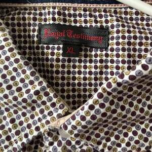 ROYAL TESTIMONY Multi-Color Print Button Up Long Sleeve Mens XL Shirt